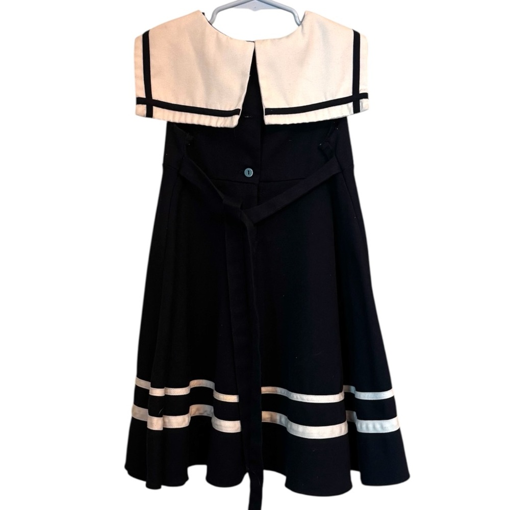 Rare Editions Navy Sleeveless Sailor Dress - Picture 3 of 3